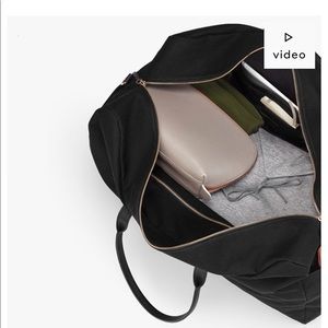 CUYANA - Black Weekender Bag - Canvas Leather BNWT